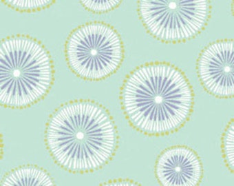 Pink Contemporary Cotton Quilt Fabric Dori Medallion in Seafoam Green 1236-04 W2360 by Mitzi Powers for Benartex Fabrics DORI