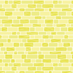 FREE MOTION FANTASY - Bricks in Lime Green - Geometric Cotton Quilt Fabric Blender - Amanda Murphy for Benartex Fabrics - 5442-42 (W6039)