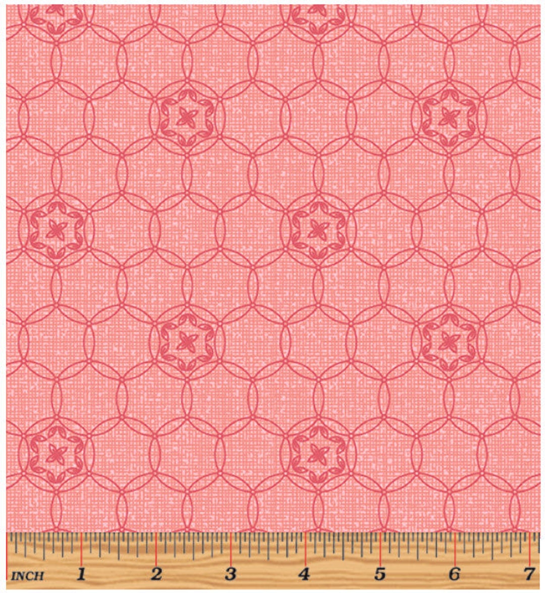 MABON Daisy Chain In Rose Fun Bright Pink Floral Geometric Etsy