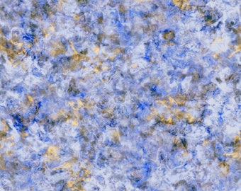 May include: Abstract seamless pattern with swirling blue and gold marble texture. The background is a light blue with gold veins and swirls.