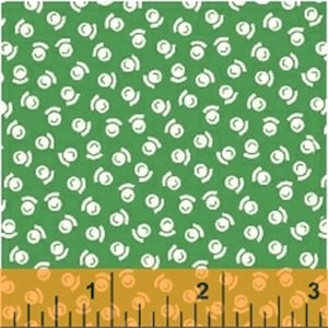 Storybook Christmas - Mini Snowglobes in Green - Holiday Cotton Quilt Fabric - Whistler Studios - Windham Fabrics - 41745-2 (W4257)