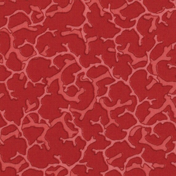BEACON COVE - Coral in Red Coral - Swirl Swirls Novelty Beach