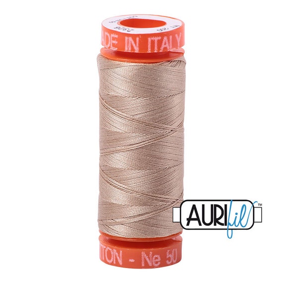 Konfetti 50wt Egyptian Cotton Thread 200m - Tan Konfetti 50wt Egyptian Cotton Thread 200m - Tan