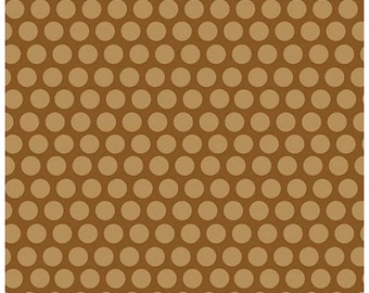 Rover - Dots in Brown -  Tonal Polka Dot Cotton Quilt Fabric - C5214-BROWN - Bella Blvd for Riley Blake Designs Fabrics (W4304)