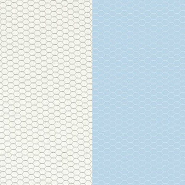 KEEP IT REEL Netting in Blue or Cream - Fish Net Cotton Quilt Fabric Blender - Andi Metz for Benartex Fabrics - W8503 W8504 7932-05 7932-07