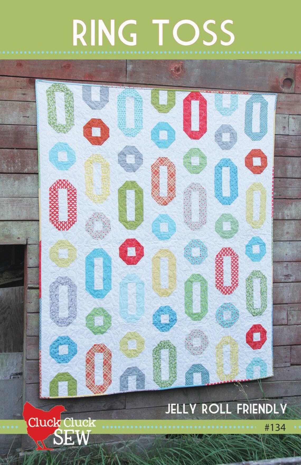 Ring Toss Quilt Pattern 134 by Cluck Cluck Sew Jelly Roll Etsy