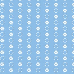SNOW DAYS - Circle Flakes in Powder Blue - Snowflakes - Snowflake Cotton Quilt Fabric - Mitzi Powers for Benartex Fabrics - 3660-50 (W3525)