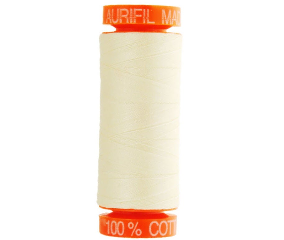 Aurifil 50 wt. 2026 in Large Chalk – Threaded Lines