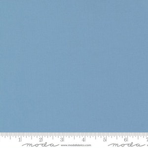 BELLA SOLIDS - Glacier - Blue Solid Blender Cotton Quilt Fabric - from Moda Fabrics - 9900-207 (W8451)