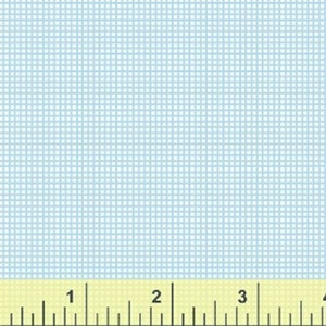 SCREEN DOOR - Screen Plaid in Aqua Blue - Geometric Blender Cotton Quilt Fabric - Bread and Butter - Windham Fabrics - 43275-11 (W4720)