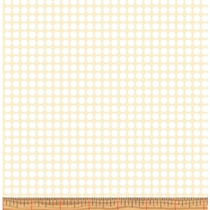 BETTER BASICS DELUXE (Basic) - Tonal Dots in White / Ecru - Tan Polka Dot Cotton Quilt Fabric Blender - Benartex Fabrics - 7814-07 (W7458)