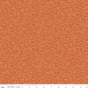 33&quot; Remnant VARSITY - Playbook in Orange - Football Sports Cotton Quilt Fabric - Riley Blake Designs Fabrics - C7434-ORANGE (W5726)