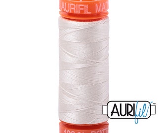AURIFIL Mako 50 wt Cotton Quilt Thread - Muslin 2311 - Premium Quality Small Spool - 218 yd / 200m - W1650-2311
