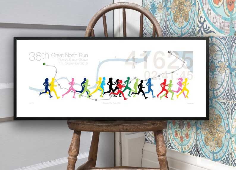 GREAT NORTH RUN personalised Print