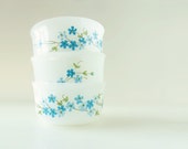 Ramekins bowl arcopal - sweet blue flowers - Set of 12