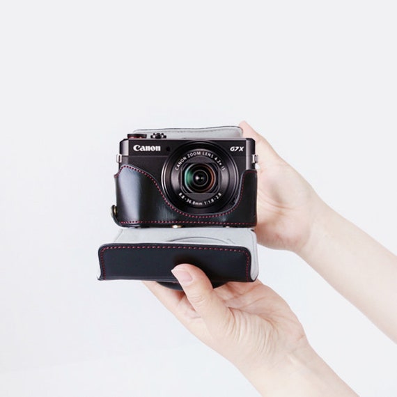 Canon G7x Mark3 Black Black Camera Case Bag Pouch Neck Strap Etsy