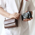 Compact Camera case bag pouch + neckstrap for Canon Sony Ricoh Nikon G7x G5x G9x GR2 GR3 RX100 D-LUX6 D-LUX5 XF10 product logo