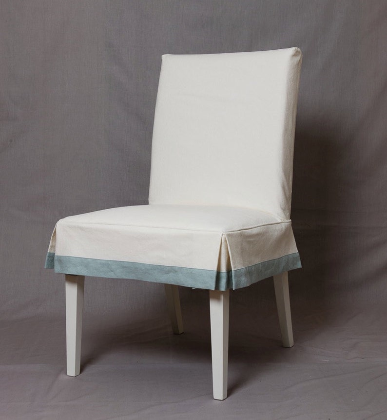 HENRIKSDAL Chair slipcover with Short Tailored Skirt and Etsy