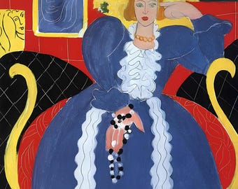 Fabric Panels  Matisse Paintings – choose from 20 Quilt Blocks, Applique Patches Perfect Sewing Gift for Quilters