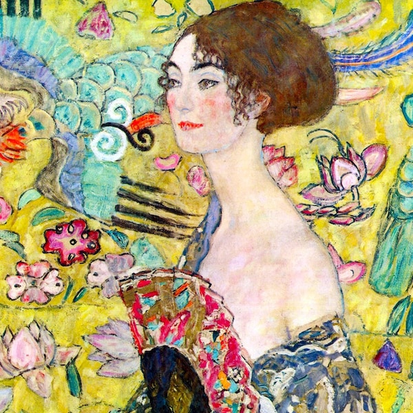 Panneaux de tissu; Gustav Klimt, Art symboliste. Artisanat/ Courtepointe/ 100% Coton/ Applique