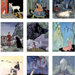 Special Offer 30% Off Fabric Panels  French Fairy Tales Virginia Sterrett  9 Panels 14 x 18.6 Inch Altered Quilting Applique Embroidery