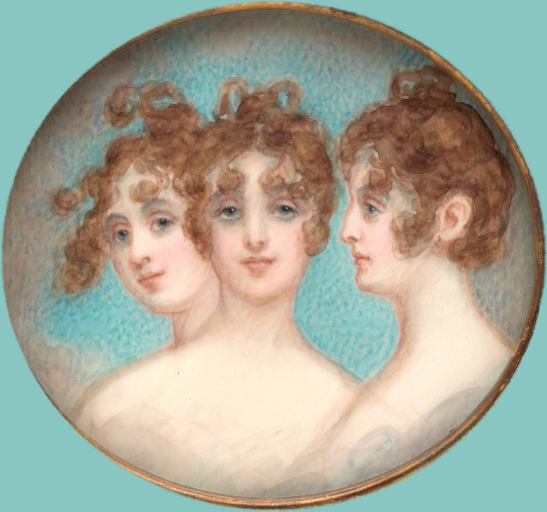 Fabric Panels Art Old Master Fabric Painting of Betsy Bonaparte art