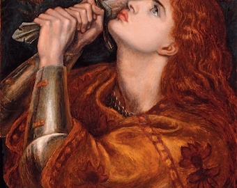 Fabric Panels Gabriel Charles Dante Rossetti Pre-Raphaelite FABRIC Jane Morris Vintage fabric Quilting Applique  100% cotton  art fabric2