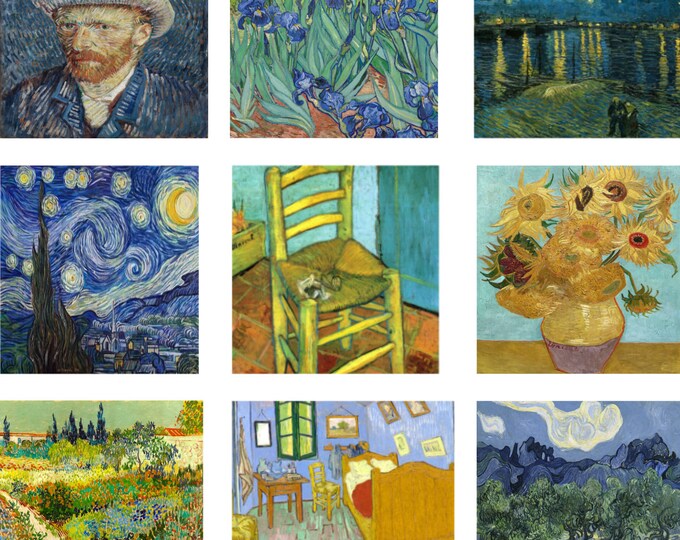 Robert Kaufman Fabrics Van Gogh 24 Panel Digitally Printed Museum