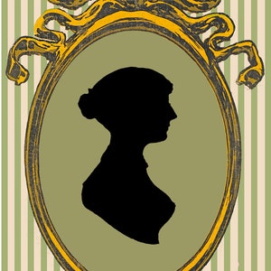 Stoffpanel; Vintage Jane Austen Bilderrahmen Portrait. Handarbeit/ 100% Baumwolle/ Quilten/ Applikation