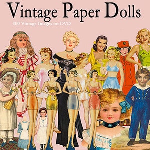 Vintage Paper Dolls 2000 images numériques