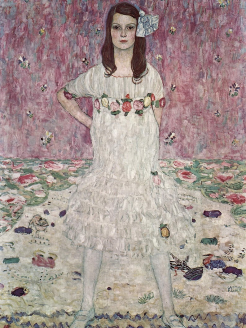 Paneles de tela Gustav Klimt, Arte simbolista. Mada Primivasi Craft/ Acolchado/ 100% Algodón/ Apliques imagen 1