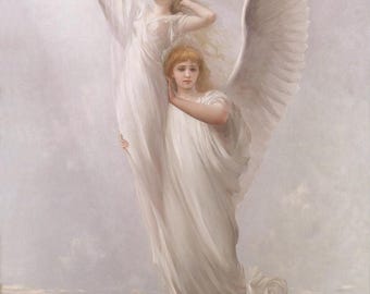 Fabric Panel  The Human Soul Luis Ricardo 1894  Fabric panel for embroidery or quilting 100% cotton  for Quilting Applique Colour Fast