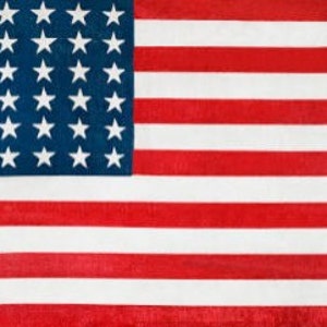 Stoffen panelen; Amerikaanse vlag Amerikaanse vlag quilten/ 100% katoen/ appliqué borduurquilten, KUSSENOVERSLAG