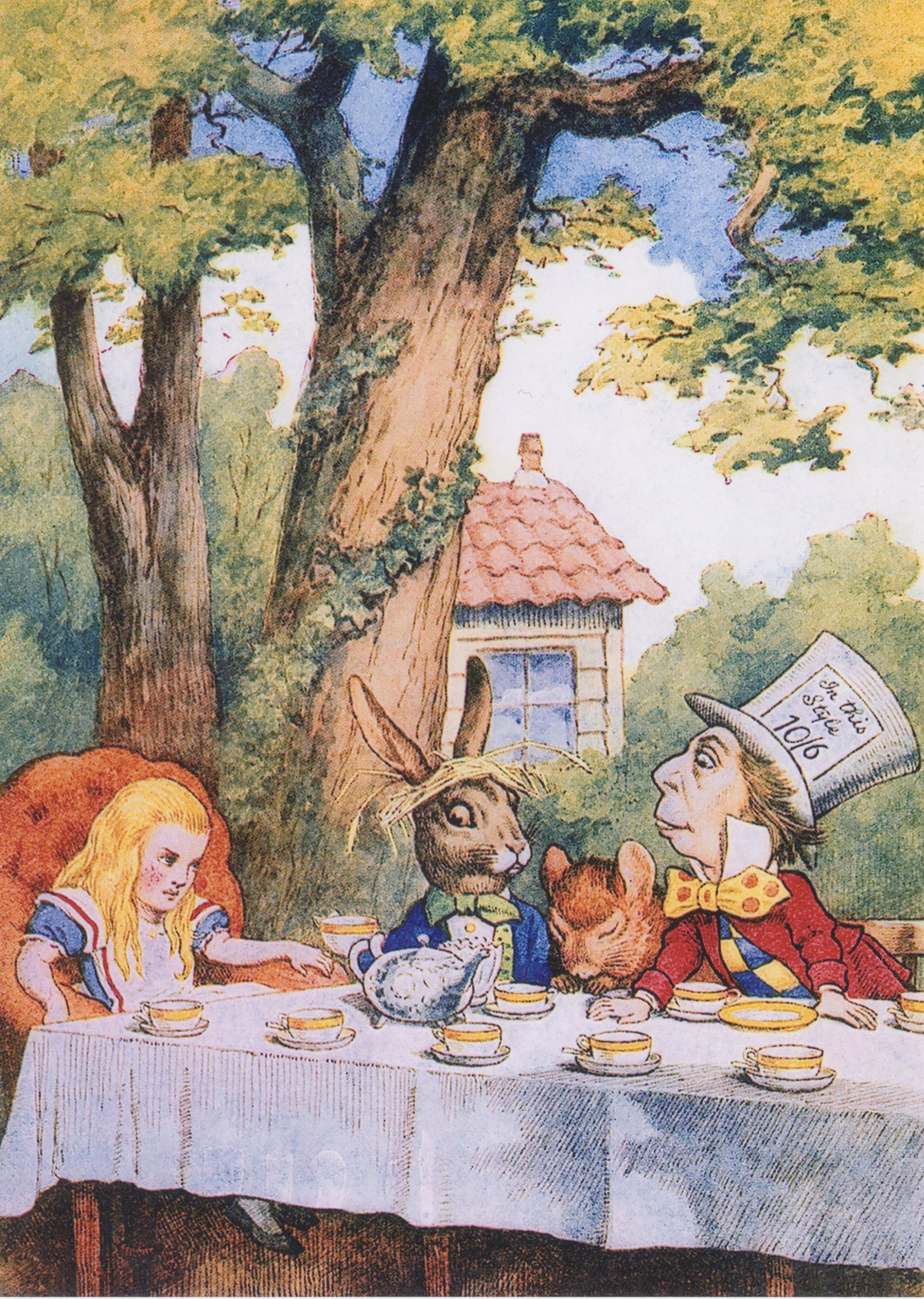 Fabric Panels Set of 9 Alice in Wonderland Illustrations, John Tenniel ...