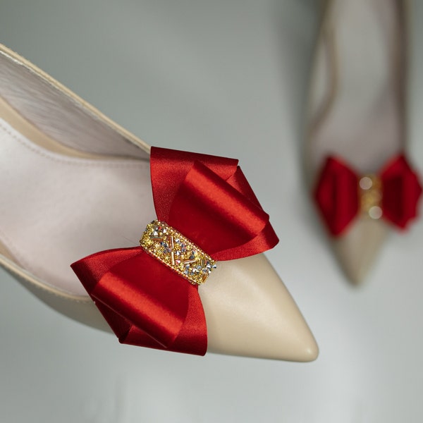 Red Bridal Shoes Etsy