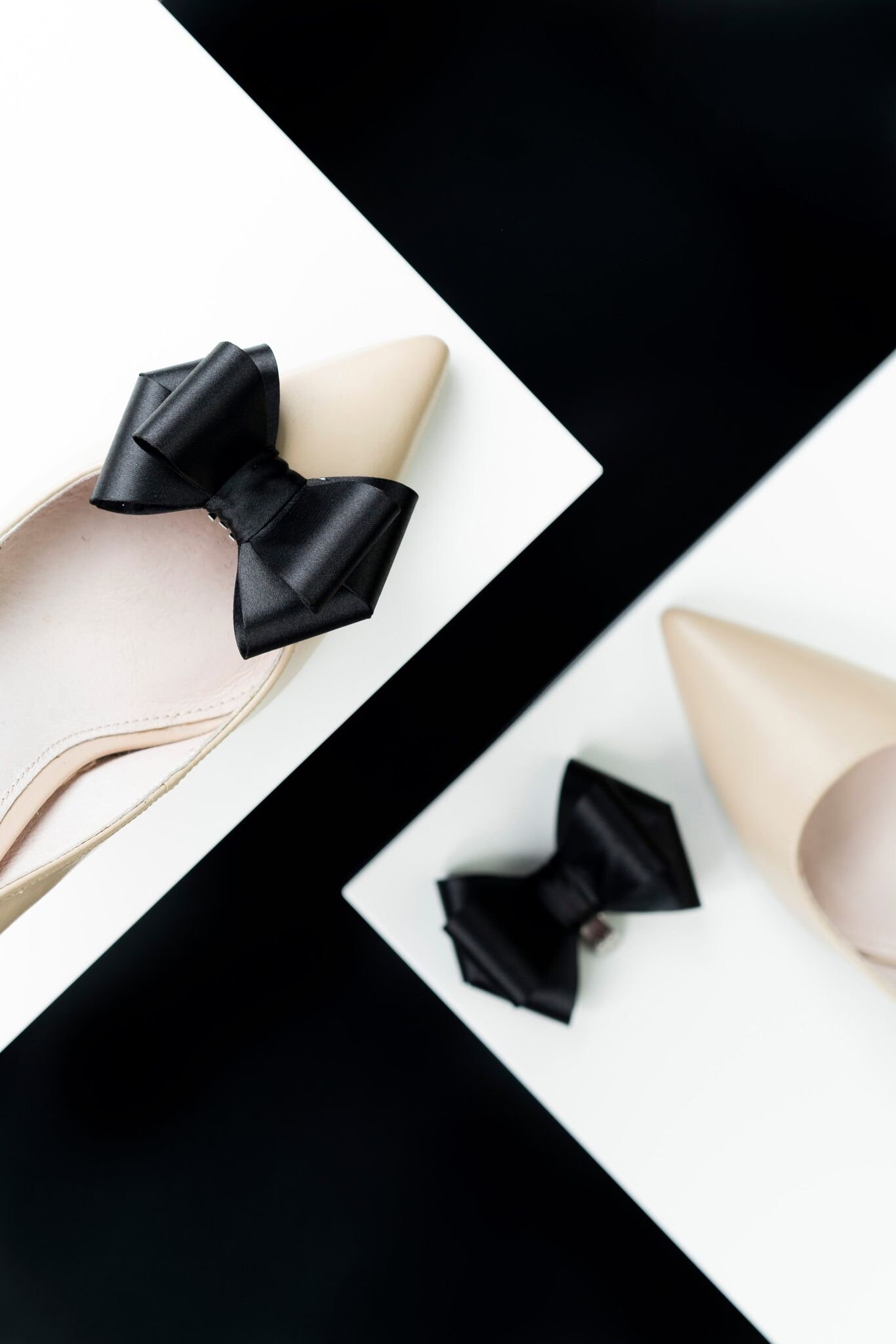 Black Shoe Clips for Women Black Satin Shoe Bows Clips Etsy UK