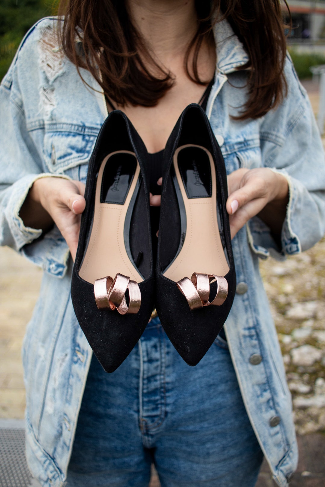 Rose Gold Metallic Shoe Clips for Women Rose Gold Shoe Clips Etsy