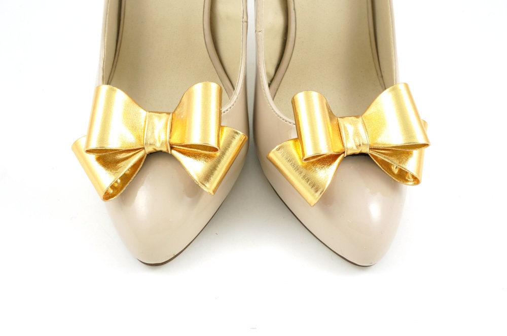 Clips de zapatos metálicos dorados para mujer clips de Etsy