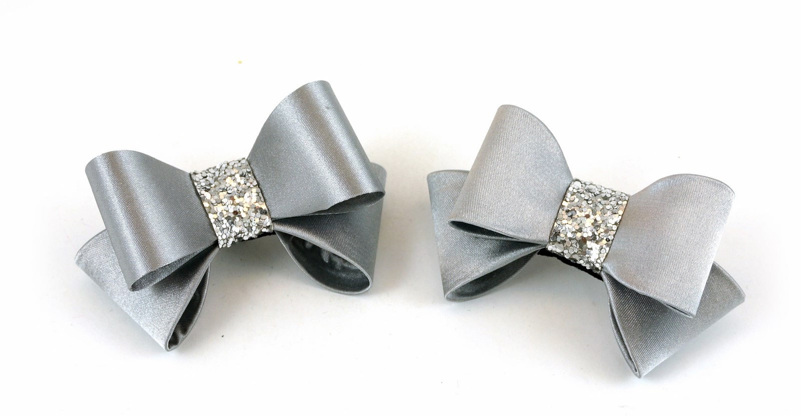 Clips de zapatos de tela metálica plateada para mujeres clips Etsy