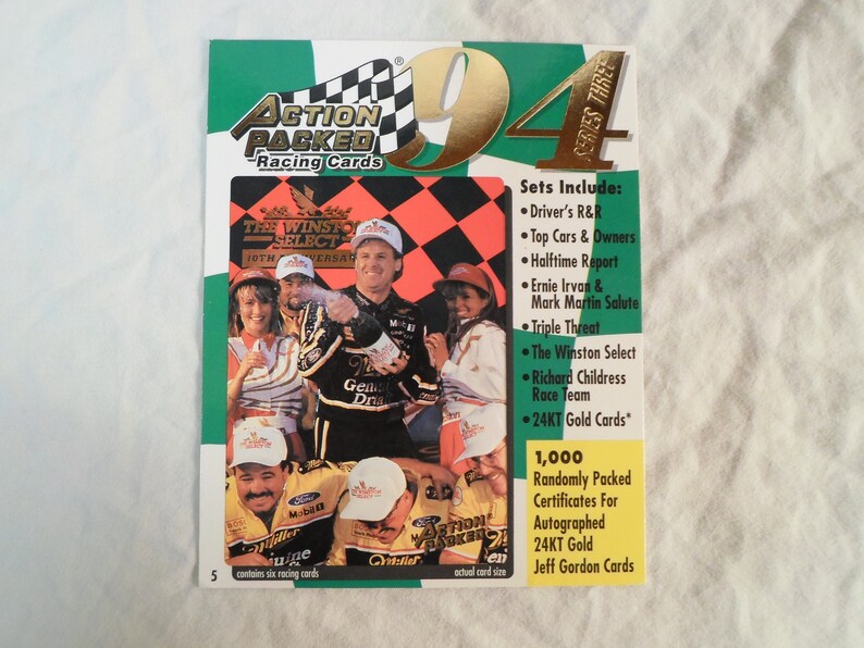 Action Packed Promo Card 5 Rusty Wallace 1994 Series Etsy