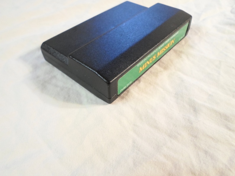Tested *Minus Mission* TI-994A Texas Instrument Home Computer PHM 3118 Cartridge Cart Black Green Label Learning Math Subtraction 1982