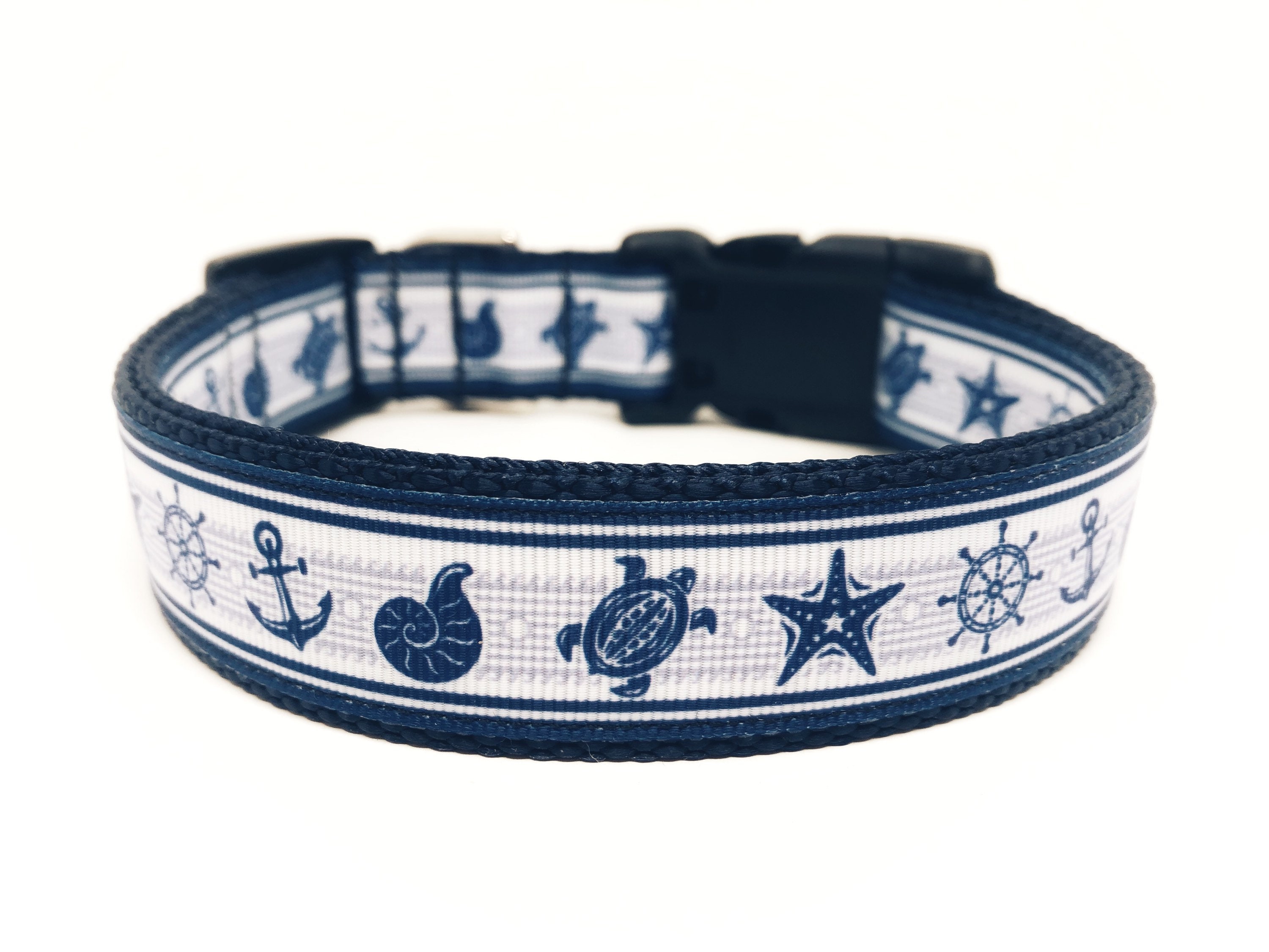 Nautical Dog Collar Beach Dog Collar Ocean Dog Collar Etsy