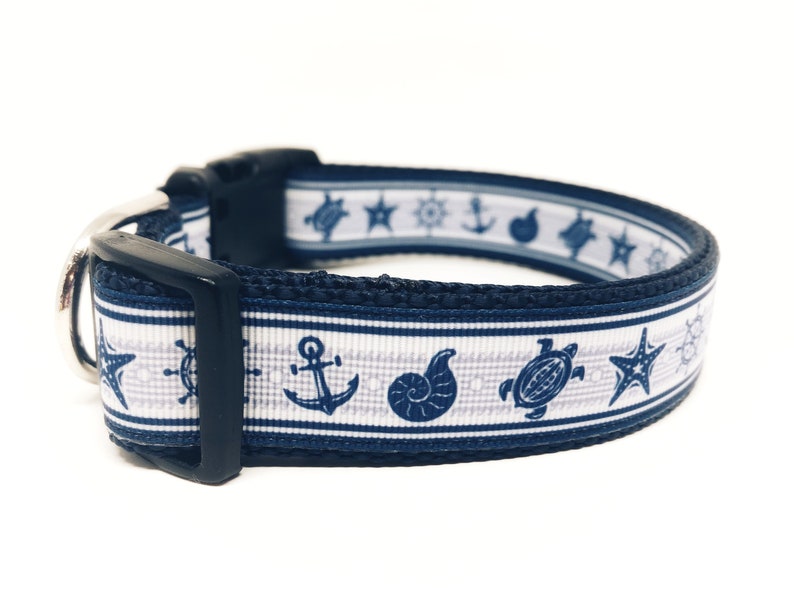 Nautical Dog Collar Beach Dog Collar Ocean Dog Collar Etsy