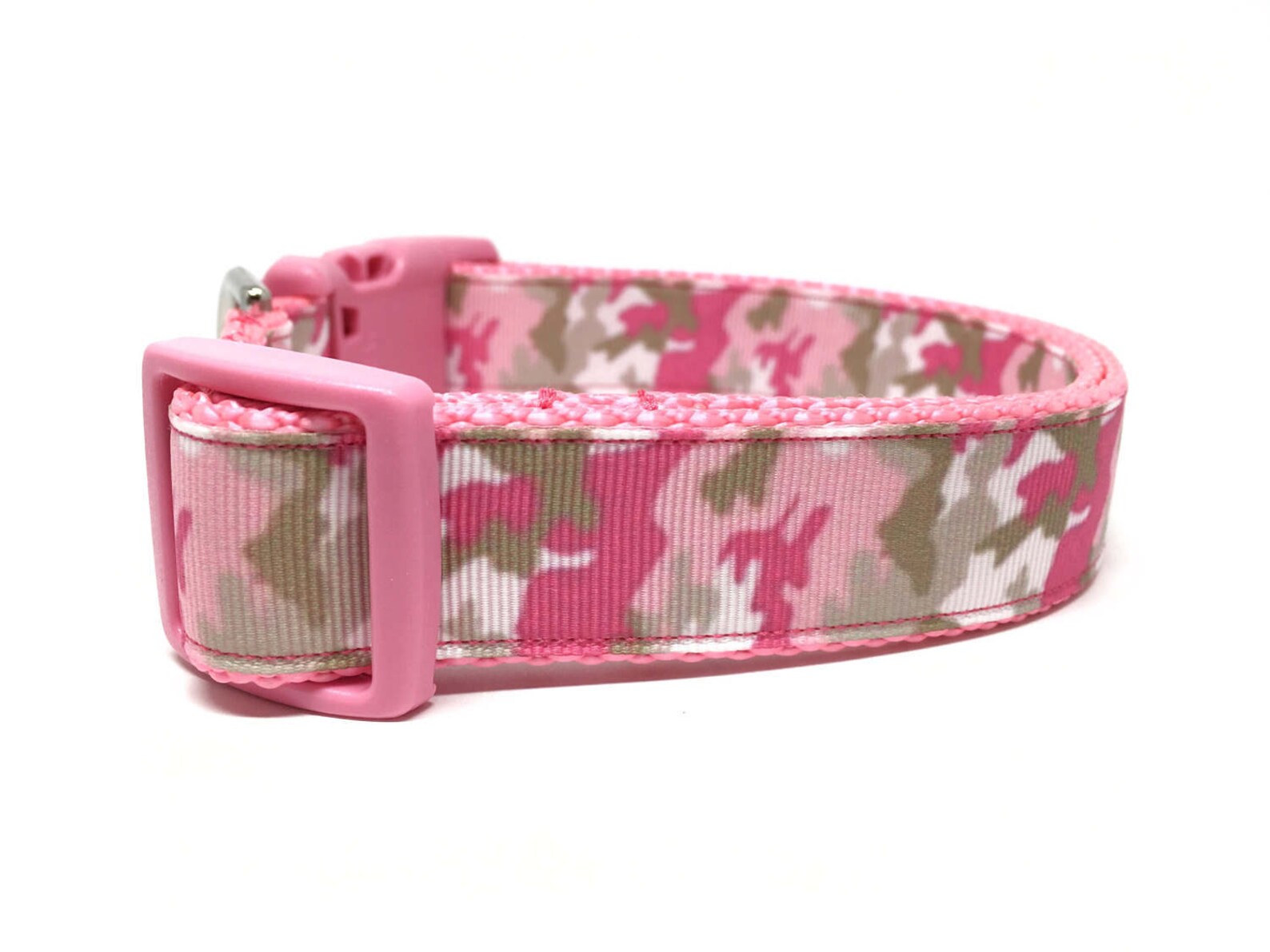 Pink Camo Dog Collar Adjustable Etsy