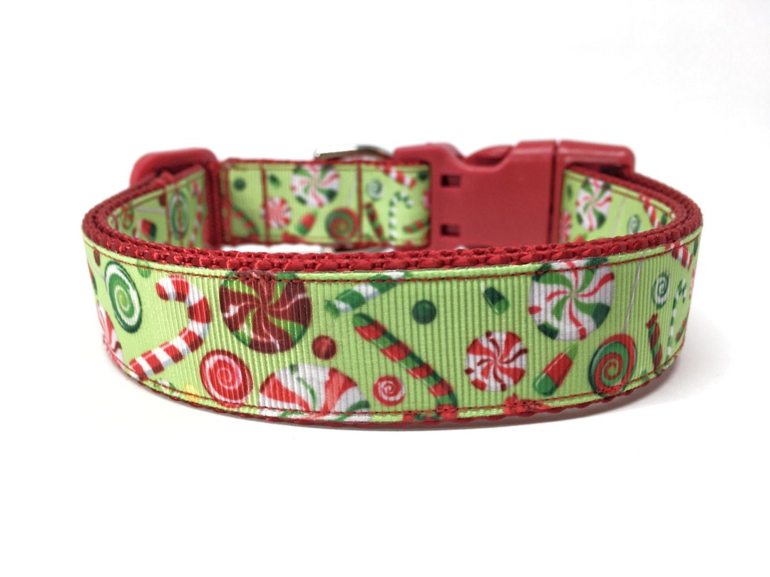 Christmas Candy Dog Collar Adjustable Etsy
