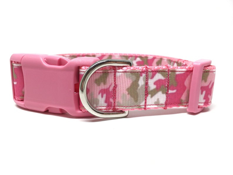 Pink Camo Dog Leash & Collar Set 1 Wide Personalized Etsy
