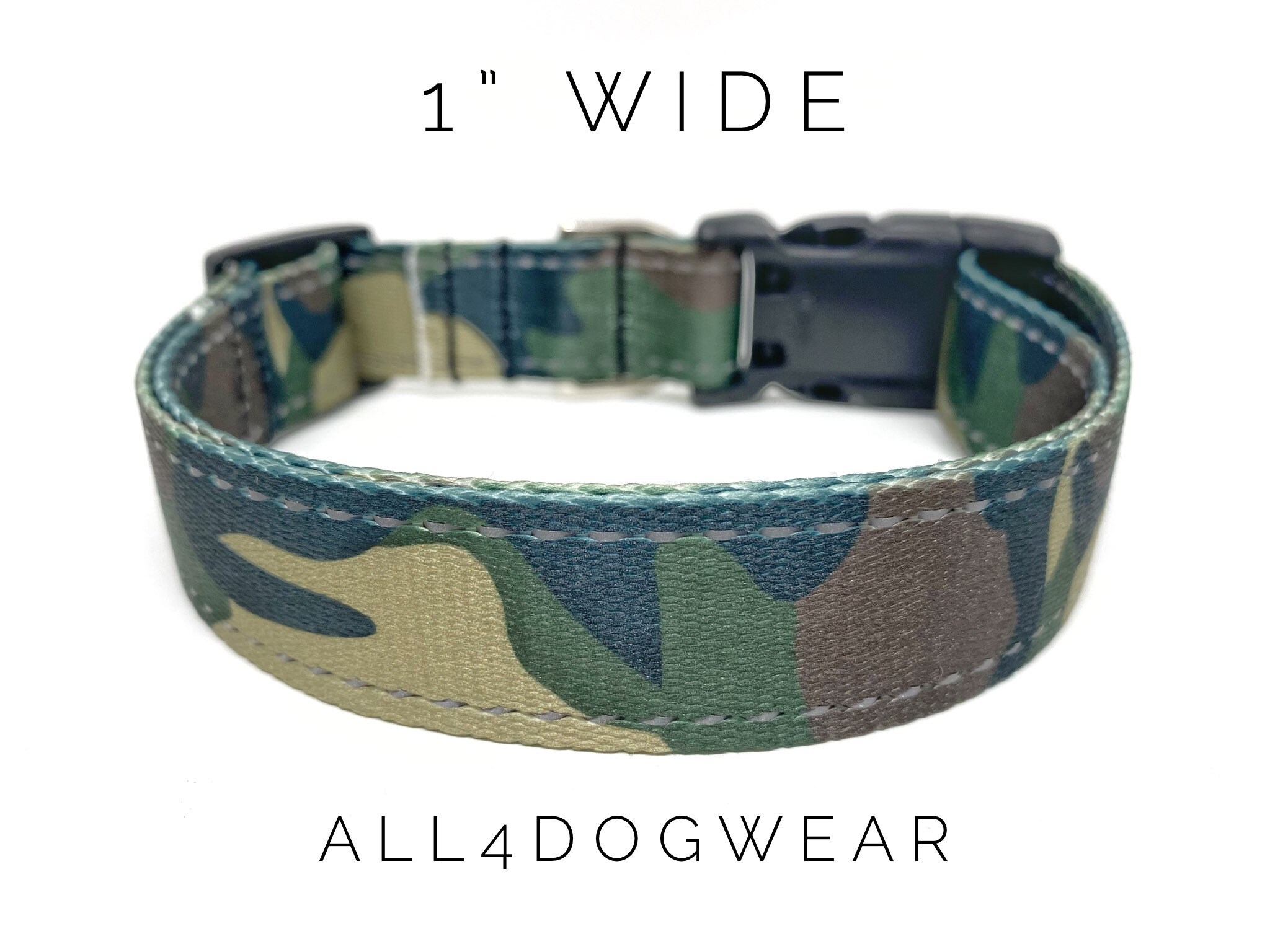Camo Dog Collar 1 wide Camouflage Dog Collar Dog Etsy