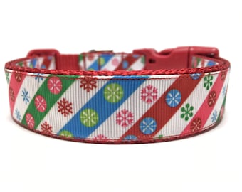 Christmas Snowflake Dog Collar Adjustable