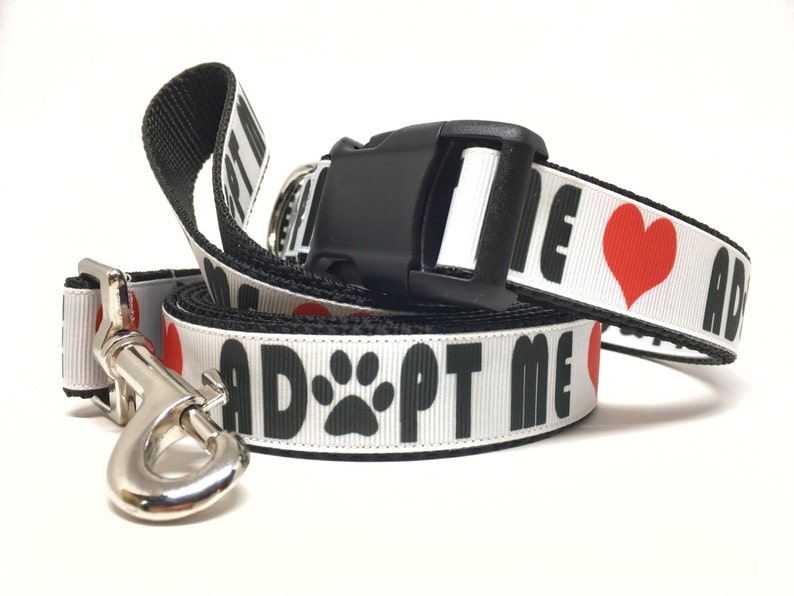 Adopt Me Dog Leash & Collar Set 1 Wide Etsy