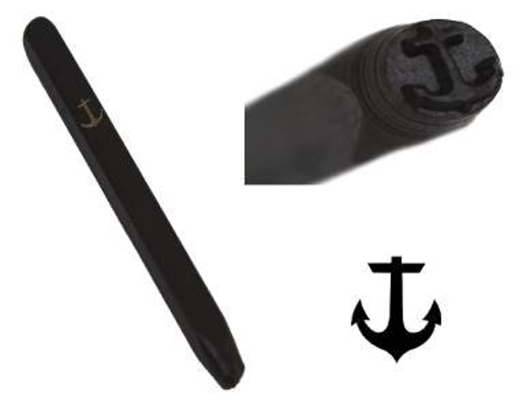 316 5mm Anchor Metal Punch Steel Stamp Gold Silver Copper Jewelry Charm Pendant Etsy